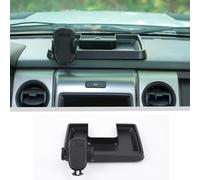 JWWY Phone Holder Mount with Storage Tray Central Dashboard Phone Mount with Storage Bin Fit for 2009-2014 Ford F150 Interior Accessories Black