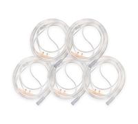 JWYN 5pk 7Ft Pediatric Kids Oxygen Nasal Cannula, Salter Style, Trumpet Connector