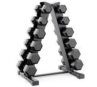 JX FITNESS Dumbbell Rack Fitness A-Frame Dumbbell Rack - 6 Tier Weight Rack for Dumbbells - Stand Only