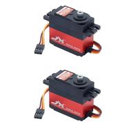 JX PDI-6221MG Metal Gear 20kg Rc Servo Arm Large Torque Digital Coreless Servo for RC Car Crawler RC Boat Helicopter Model (2pcs PDI-6221MG-120)