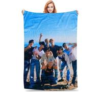 JXADVOK Kids Stray-K Throws Blanket, Stray-K 3D Figure Printed Blanket Soft Cartoon Anime Fleece Warm Lightweight Blankets for Girls Gifts Sofa Bedroom Nap Bed Gift Birthday Party 70 x 100