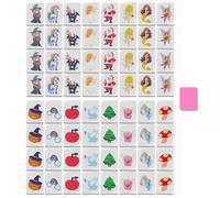 JXAXD 65 Tiles Mahjong Game Blocks, Seaside Style Escape Game in Mahjong Style, Seaside Escape Game, Family Game for Adults, Children and All Ages, 30 mm, B