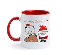 JXAXD Bubu Dudu Cups 330 ml, Christmas Cups, Christmas Cup, Merry Christmas Ceramic Mug, Santa Claus and Bubu Dudu, Christmas Cup for Coffee, Tea, Milk, Xmas Gifts