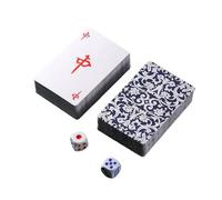 JXAXD Mahjong Playing Cards, Mahjong Cards, Chinese Mahjongs Game, Mah Jong Card Game Cards Set, Portable Playing Cards Set, Mahjongs Poker Cards for Family Reunion, Party Game, Camping