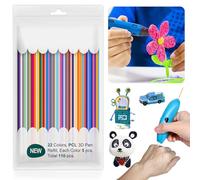 JXAXD Pack of 110 Printing Pen Filament Refills for 3D Pens Filament, 3D Printer Accessories Filament Refills for 3D Painting Pen, 3D Doddle Pen Filament Doodle Pen Refill Printer Printing Material