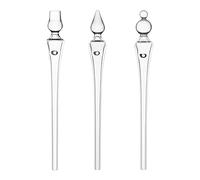JXAXD Pack of 3 Whisky Water Pipette Glass, Whisky Pipette Dropper, Pipette Dilution Tool, Glass Pipette for Whisky Accessories, Exact Dosage for Whisky Enjoyment, Glass Pipette for Rum, Bourbon