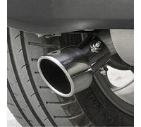 JxbJQQ Car Rear Exhaust Tail Pipe for Smart 453 Fortwo Forfour, Stainless Steel Exhaust Tips Muffler, Chrome Rear Tail Throat Modified Trim