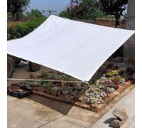 JXCCA White Shade Cloth for Greenhouse 50 Percent Shade Netting for Plants, Pergola, Porch, Backyard, Garden Vegetables, Carport, Pool L 3.2ft-26.6 Ft, W 6.5ft-32.8 Ft
