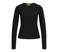 JJXX Women's Jxceline Gigi Str Ls Solid Tee JRS Noos Longsleeve T-Shirt, Black, Large