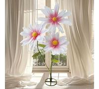 Jxcnkiy Giant Flowers for Decoration, Daisy Artificial Flower 5.9 Ft Large Paper Flower for Home Garden Hotel Decor, Birthday, Wedding, Art Gallery, Mother's Day Flower Wall Arrangements (Pink)