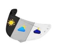 JXDYY Motorcycle Helmet Visor for HJC C10 HJ-34P, UV Anti-Fog Motorcycle Helmet Visor Lens Windproof Motorbike Helmet Face Shield,normal-D Clear/Deep Black