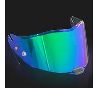 JXDYY Motorcycle Helmet Visor for LS2 FF805/FIM805, UV Anti-Fog Motorcycle Helmet Visor Lens Windproof Motorbike Helmet Face Shield,normal-I Colorful Green