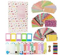 JXE 6 in 1 Accessories Bundle Kit for Fujifilm Instax Mini 9/8 Camera (Forest Album, Sticker, Plastic Frame, Animal Wall Hanging Frames, Clips with String)