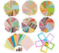 JXE 8 in 1 Accessories Bundle Kit for Fujifilm Instax Mini 9/8 Camera (Sticker, Plastic Frame, RectangleWall Hanging Frames, Clips with String)