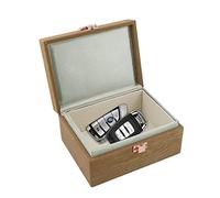 JXE JXO Faraday Box, Faraday Key Fob Protector, Faraday Cage, Key Fob Signal Blocker Box (Mini Imitation Wood)