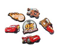 JXGUANGDIAN Shoe Charms for Crocs, 3D Cartoon Car Themed Jibbitz, 5/6 Packs of Shoe Accessories with Racing Design, Decorations for Men Women (95 racing car 6 - piece set)