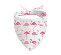 JXGZSO 1 Piece Flamingo Triangle Dog Bandana Bird Lovers Over The Collar Puppy Bandana (Flamingo Dog)