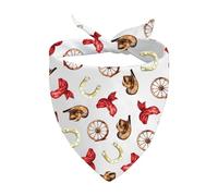JXGZSO 1 Piece Western Cowboy Dog Bandana Western Lovers Gift Cowboy Pet Neckwear (Western Cowboy Dog)