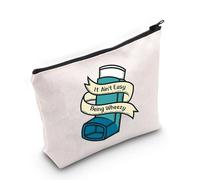 JXGZSO Asthma inhaler Bag It Ain't Easy Being Wheezy Organization Bag Respiratory Therapist Gifts, It Ain't Easy Being Wheezy, 1 Count (Pack of 1)