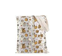 JXGZSO Beekeeping Goose Tote Bag Funny Beekeeper Gift Honey Bee Lover Gift Beekeeper Mom Shoulder Bag, Beekeeping Goose Tote, L