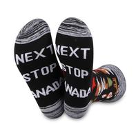JXGZSO Canada Trip Lover Gift Next Stop Canada Socks Canada Travel Gift Canada Symbols Souvenir Gift Canadian Gift