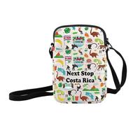 JXGZSO Costa Rica Lover Gift Next Stop Costa Rica Crossbody Bag Costa Rica Trip Shoulder Bag North America Travel Gift (Next Stop Costa Rica Crossbody)