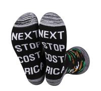 JXGZSO Costa Rica Lover Gift Next Stop Costa Rica Socks North America Travel Gift Costa Rica Symbols Souvenir Socks
