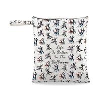 JXGZSO Dance Lover Gift - Life Is Better In The Ballroom Makeup Bag for Dancer Organizer Tango Dance Lovers, Life Is Better In The Ballroom Grocery Bag, Classic