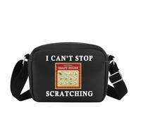 JXGZSO Funny Lottery Scratching Gift I Can't Stop Scratching Makeup Bag Casino Scratch Off Bag Scratch Ticket Gift For Casino Lover Lottery player, Scratching black HCB