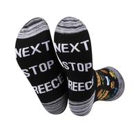 JXGZSO Greece Symbols Souvenir Socks Next Stop Greece Socks Greece Trip Gift Greece Travel Lover Gift Greece Vacation Gift