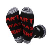 JXGZSO Horror Movie Lover Gift Funny Clown Movie Socks Art Was Here Clown Socks Halloween Themed Gift Scary Movie Socks