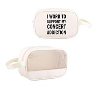 JXGZSO I Work to Support My Concert Addiction Tote Bag Music Teacher Handbag Musician Gift Concert Gift Music Lover Merch, Concert Addiction Mb, One Size