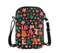 JXGZSO In My Bat Mitzvah Era Makeup Bag Gift For Bar Mitzvah Birthday Israel Gift, Mitzvah Era CB