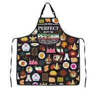 JXGZSO Iran Kitchen Apron Iran Culture Merchandise Iran Adjustable Apron Persian Food Apron Housewarming Gift (Iran Apron)