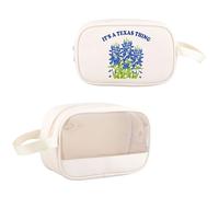 JXGZSO It's a Texas Thing Bluebonnet and Yellow Rose of Texas Tote Bag Gift For Traveler, Texas Thing Mb, One Size