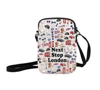 JXGZSO London Symbols Souvenir Crosscody Bag London Vacation Gift London Trip Hnadbag London Lover Gift Europe Travel Gift (Next Stop London Crossbody)