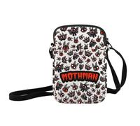 JXGZSO Mothman Cryptid Crossbody Bag Cryptozoology Gift Cryptid Creature Gift Mythical Mothman Monster Shoulder Bag