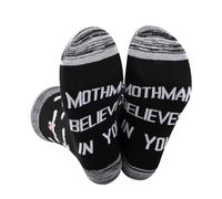 JXGZSO Mothman Gift Mothman Believes In You Socks Mothman With Bright Red Eyes Gift Mothman Cryptid Gift Folklore Socks, Black-mothman Believes in You, Medium-Large