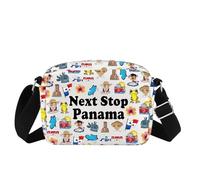 JXGZSO Panama Landmarks Gift Next Stop Panamas Makeup Bag Travel Lover Gift Panamas Vacation Zipper Cosmetic Bag, Panama HCB