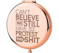 JXGZSO Protest Mirror Gift for Activists Freedom Democracy (This Mirror)