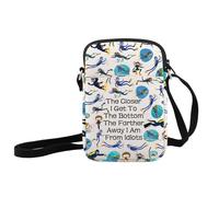 JXGZSO Scuba Diver Gift Scuba Diving Crossbody Bag The Closer I Get To The Bottom The Farther Away Shoulder Bag (The Closer I Get To The Bottom Crossbody)