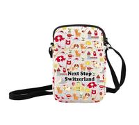 JXGZSO Switzerland Lover Gift Next Stop Switzerland Crossbody Bag Switzerland Trip Handbag Switzerland Symbols Souvenir Gift (Next Stop Switzerland Crossbody)