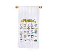 JXGZSO The Sunshine State Florida Kitchen Towel Florida Vacation Tea Towel Florida Trip Souvenirs Gift (Florida Towel)