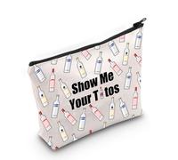 JXGZSO Titos Vodka Lover Gift Show Me Your Titos Makeup Bag Drinker Gift Vodka Cocktail Cosmetic Bag Casual Drinking Gift, Show Me Your Titos