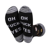 JXGZSO Unisex-Adults Funny RPG Gamer Gift Oh F Yes Karlach Inspired Tube Socks 1 Pair