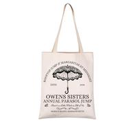 JXGZSO Witches Movie Themed Gift Magic Witch Inspired Tote Bag Magic Spell Sisters Apothecary Gift (MIDNIGHT 1998 tote UK)
