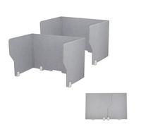 jxgzyy 2pcs Desk Divider Acoustic Desktop Privacy Panel 80x50x50cm Classroom Privacy Shields Raw Clamp-On Acoustic Partition Reduce Noise and Visual Distraction Boards For Home Offices Library School