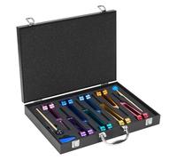 jxgzyy Tuning Fork Set Case 8 Pieces Aluminium Alloy Tuning Fork Healing Tuning Forks Chakra Tuning Fork Neurology for Yoga, Meditation, Chakra Balance, Relaxation, Healing