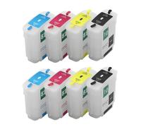 JXHDWYTYO 1/2set Refillable Ink Cartridge With Chip Compatible With 10 82 Designjet 500 500ps 800 800ps Plotters Works With 10 82 500 800 Models(FOR 10 82 2SET)