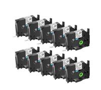 JXHDWYTYO 10PK Label Tapes 12mm Compatible With PT H110 Printer Supplies TZ TZe 231 TZ 241(10PK Black on Clear)